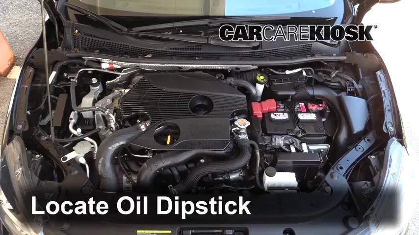2018 Nissan Sentra SR Turbo 1.6L 4 Cyl. Turbo Oil Check Oil Level